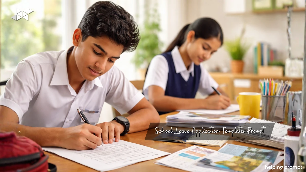 Powerful School Leave Application Templates Prompt (Copy & Use)