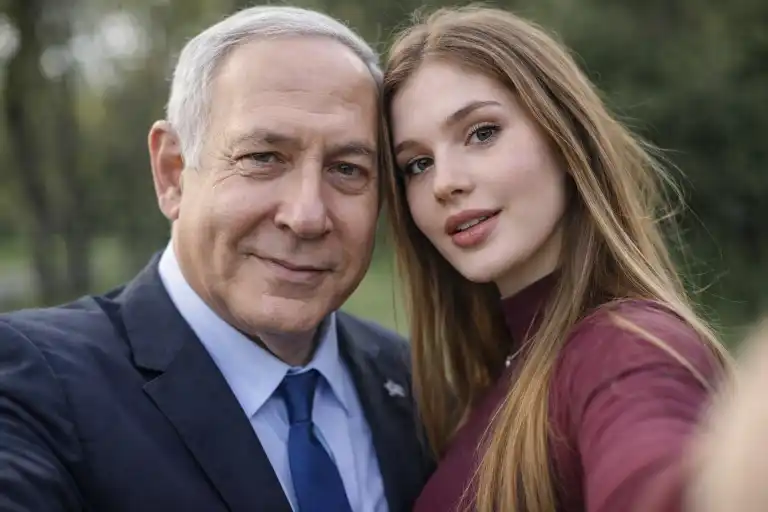 selfie with Benjamin Netanyahu AI image prompt