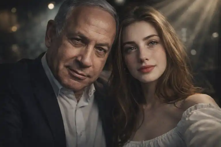 selfie with Benjamin Netanyahu AI image prompt