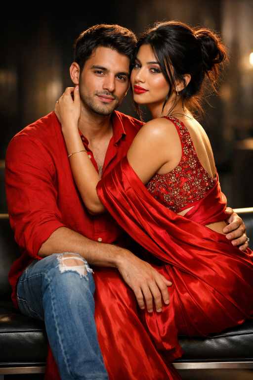 ultra-realistic couple portrait AI prompt