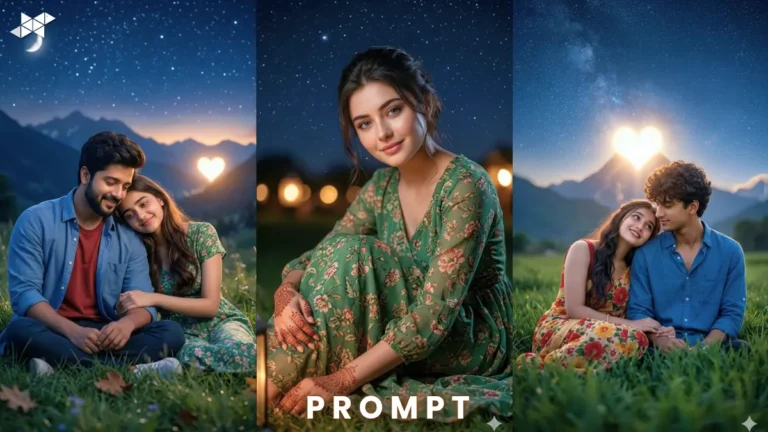 Romantic Couple Night Scene Prompt (Viral Dreamy AI)