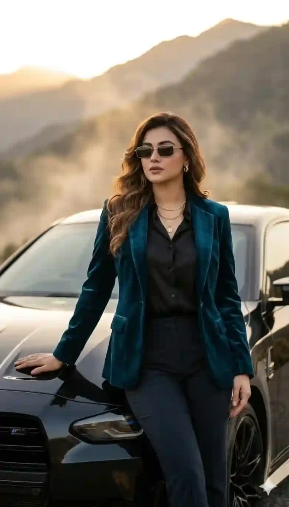 Royal BMW M4 Cinematic Portrait Prompt