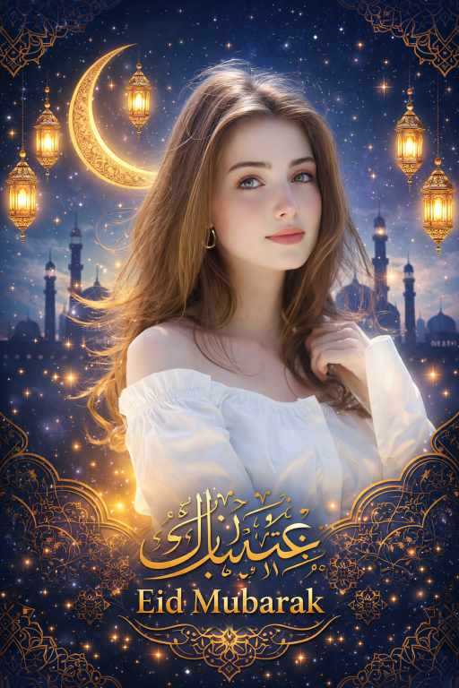 Eid-ul-Fitr Celebration Scene AI Prompt