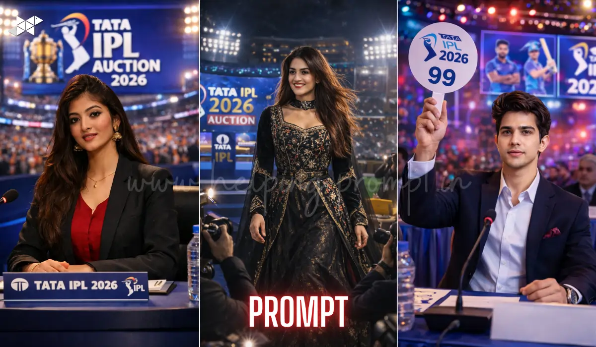 18 Copy-Paste Tata IPL 2026 Auction Photo Prompts to Turn Your Selfie into a Cricket Star Moment