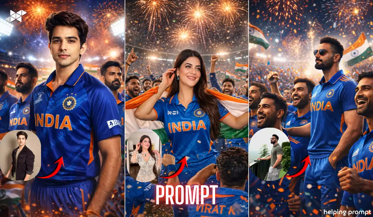 Turn Your Selfie Into an Epic Cricket Celebration Poster With India’s Final Squad Energy