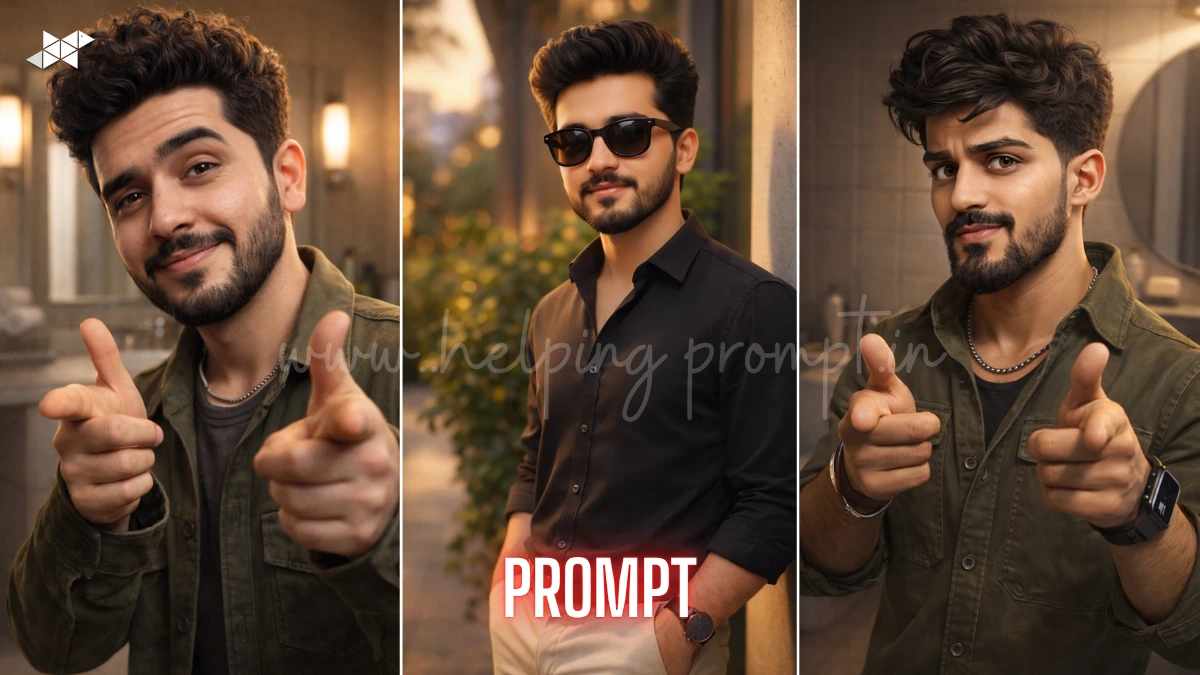 3D Male Caricature AI prompt