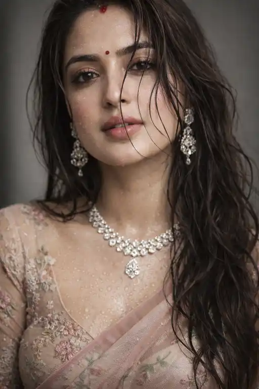 Realistic Indian Woman Portrait AI Prompt