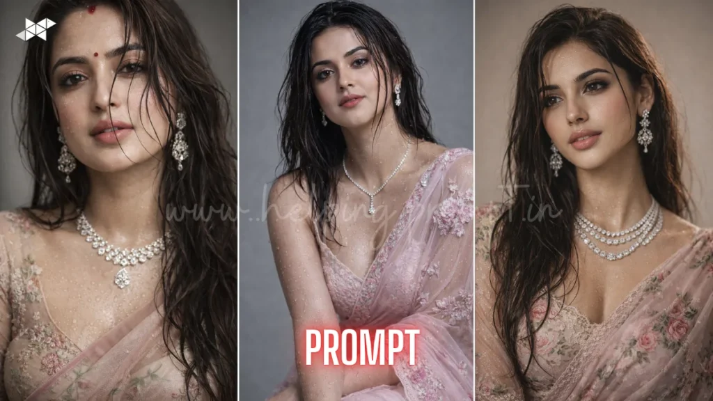 Realistic Indian Woman Portrait AI Prompt