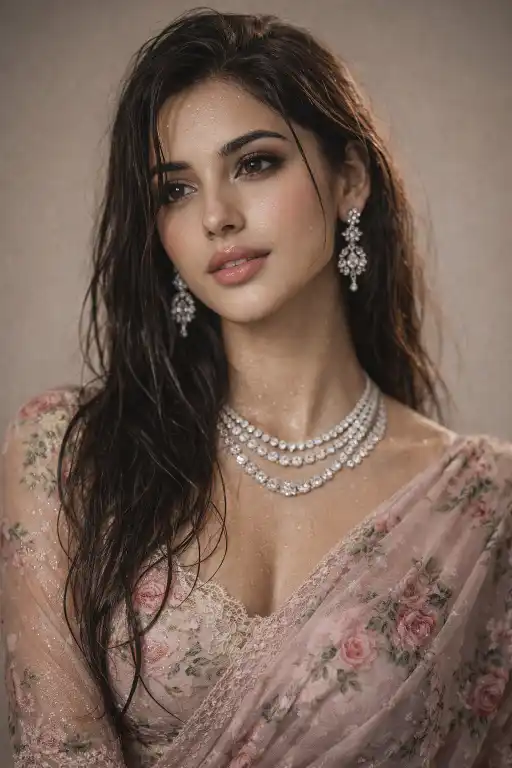 Realistic Indian Woman Portrait AI Prompt