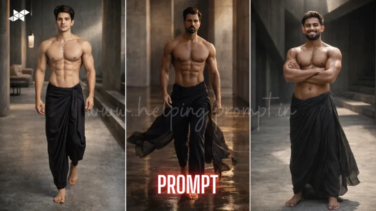 same male subject AI prompt