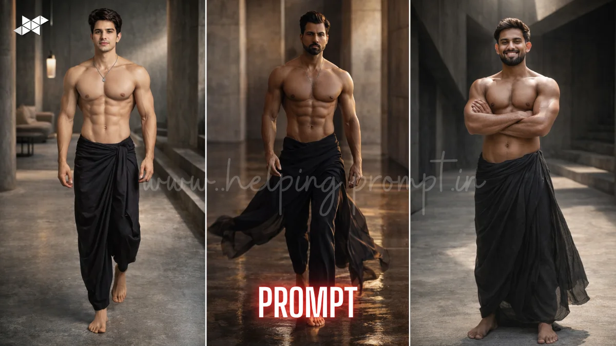 same male subject AI prompt