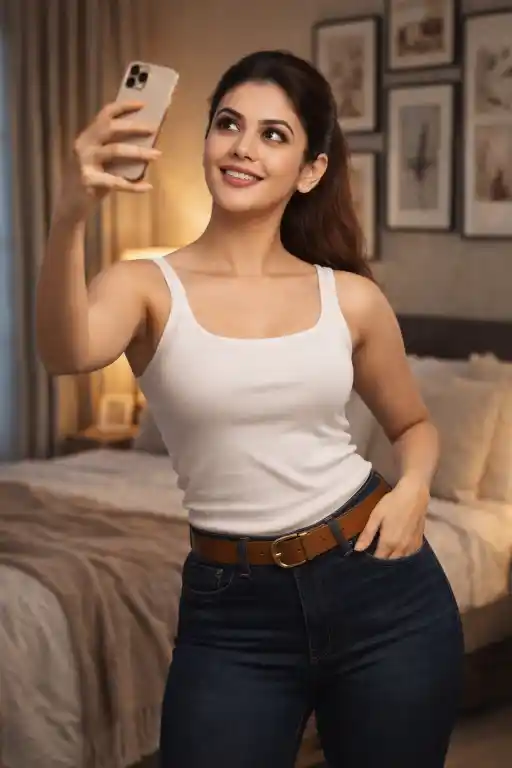 Hot Girl Mirror Selfie AI Prompt