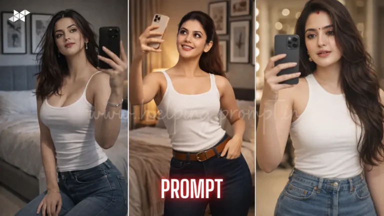 Hot Girl Mirror Selfie AI Prompt