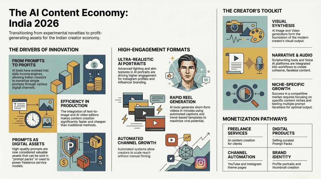 AI Content Creation Trends From Prompts to Profits in 2026 India
