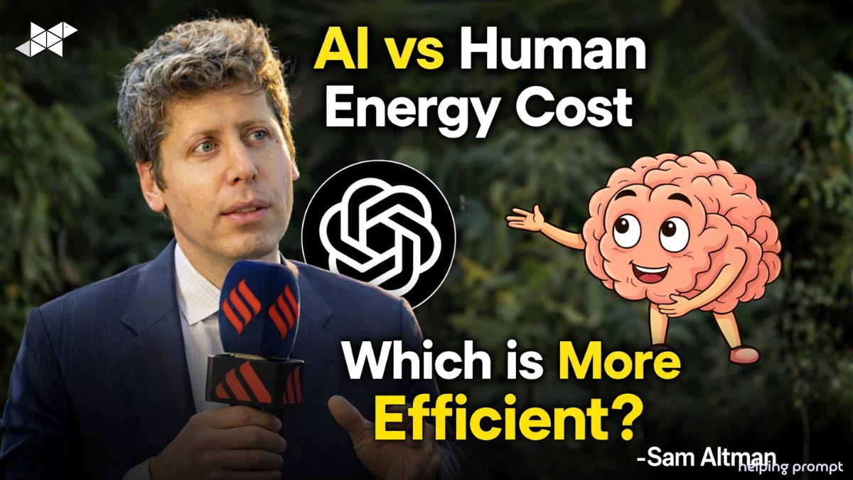 AI Energy Efficiency Debate: Sam Altman Compares Human vs Machine Training Cost