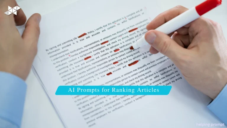 AI Prompts for Ranking Articles