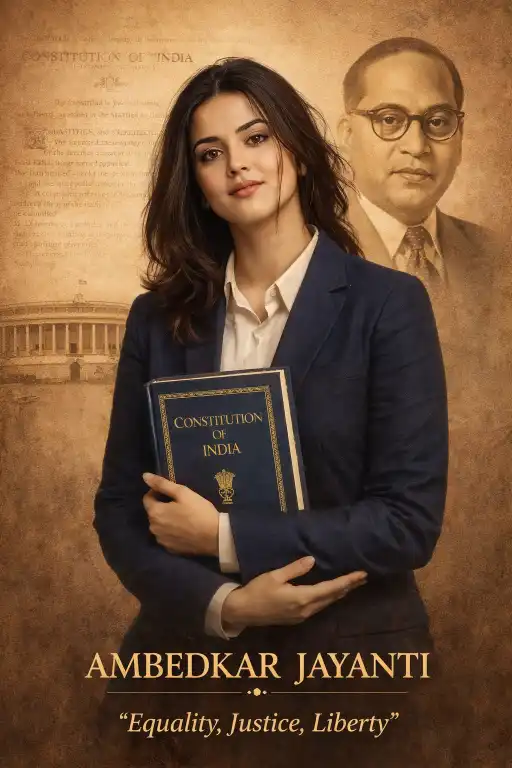 Best Ambedkar Jayanti Poster Prompt for Realistic AI Art