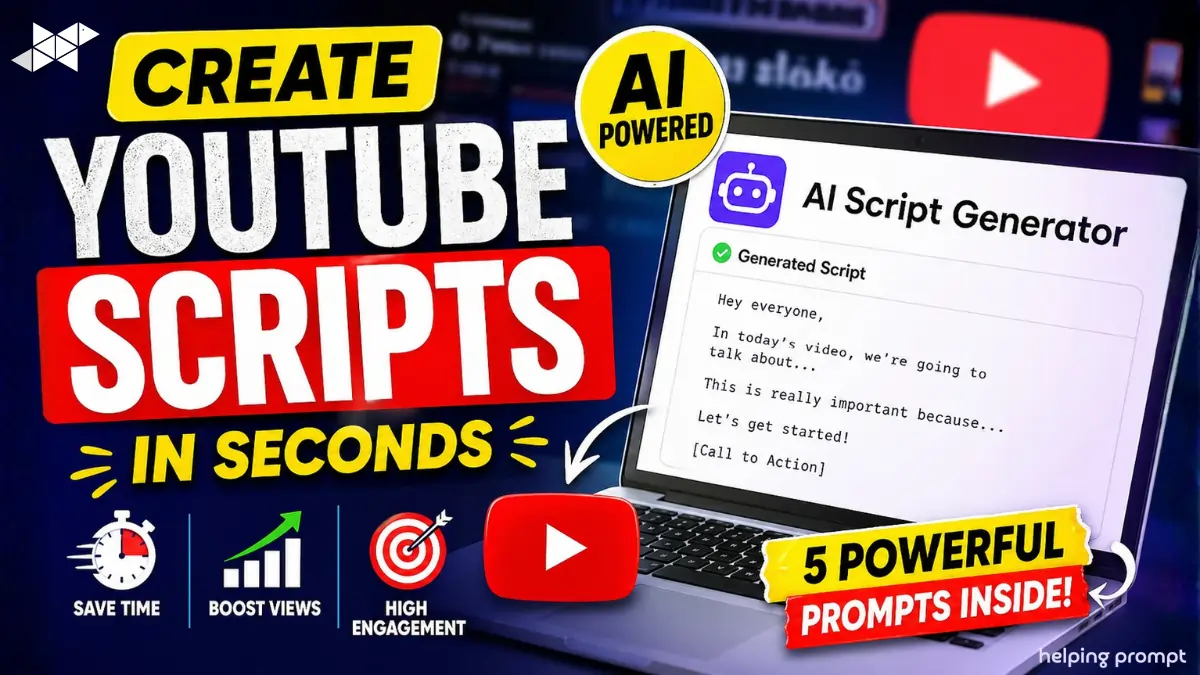 YouTube script generator AI prompt
