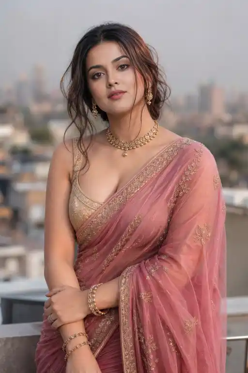 Cinematic AI Saree Portrait Prompt