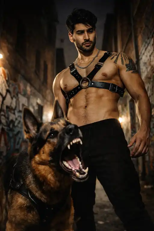 Street Dog portrait AI prompt