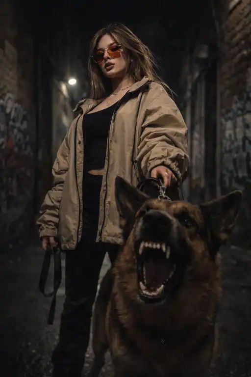 Street Dog portrait AI prompt