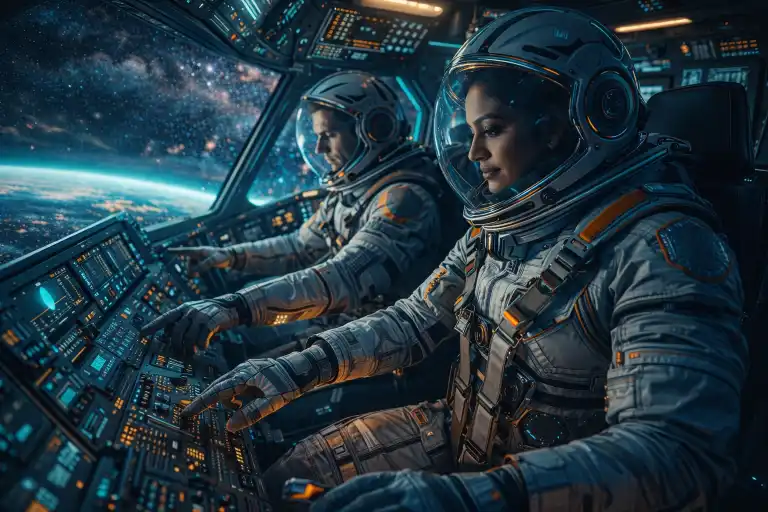 Cinematic Sci-Fi Cockpit AI Prompt