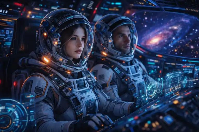 Cinematic Sci-Fi Cockpit AI Prompt