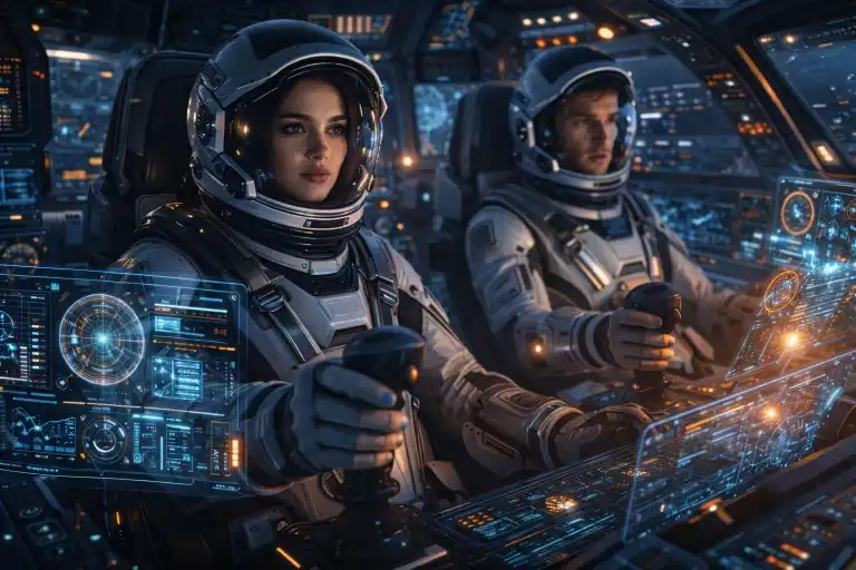 Cinematic Sci-Fi Cockpit AI Prompt