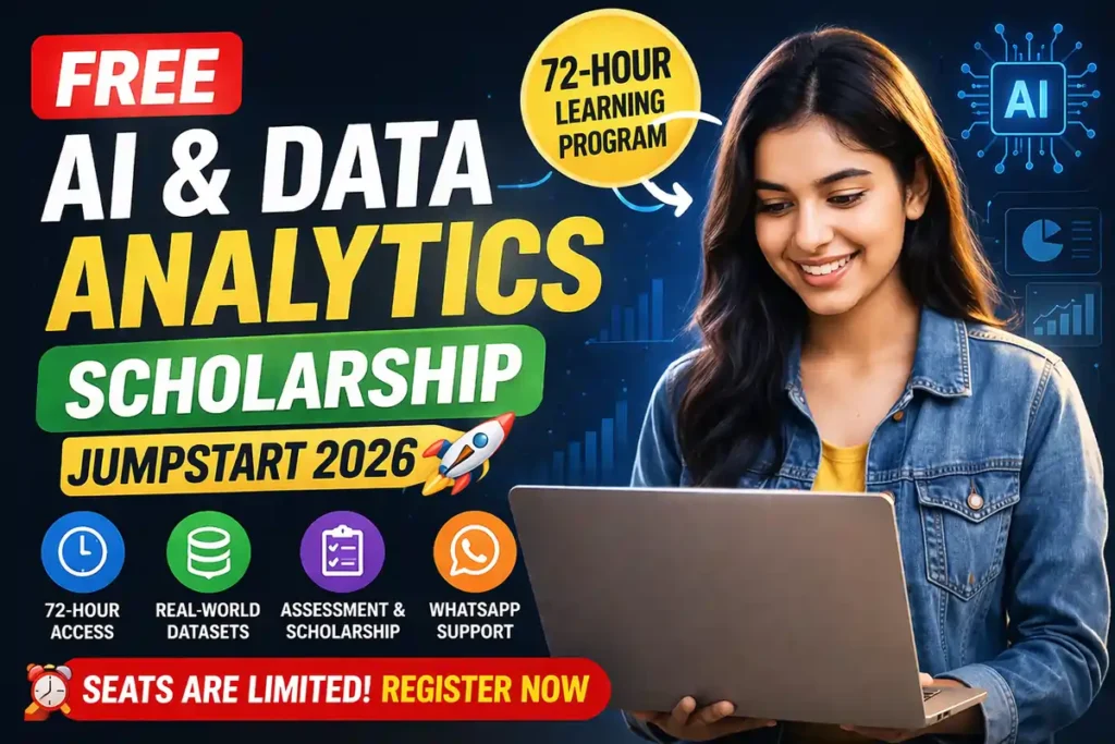 Free AI Data Analytics Scholarship India 2026