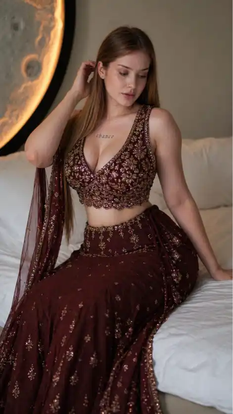 Full-Body Hot Girl Portrait AI Prompt