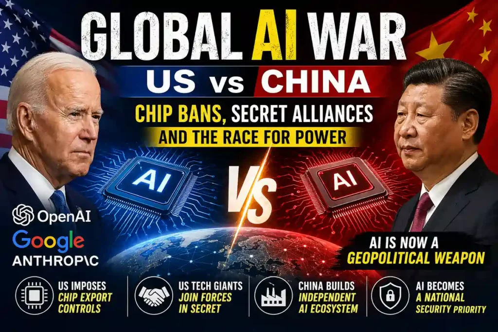 Global AI War US vs China Chip Controls and Secret Alliances Reshape Power