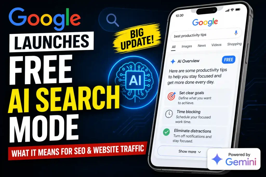Google Free AI Search Mode