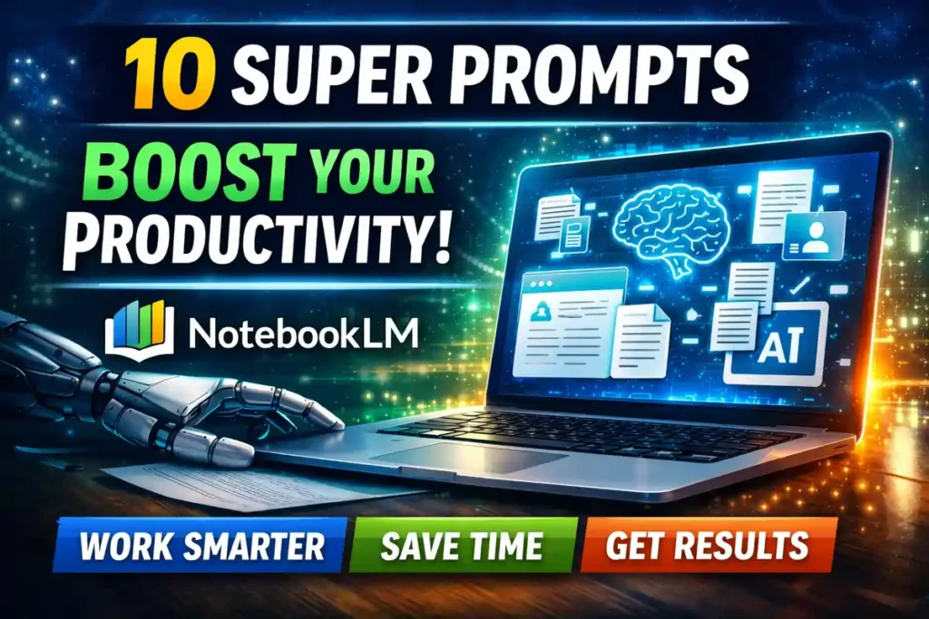 NotebookLM 10 Super Prompts