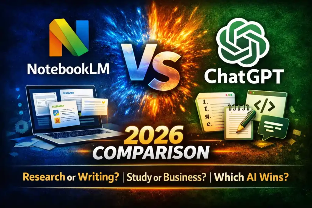 NotebookLM vs ChatGPT 2026 Comparison