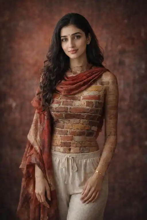 Powerful Brick Wall Portrait Prompt