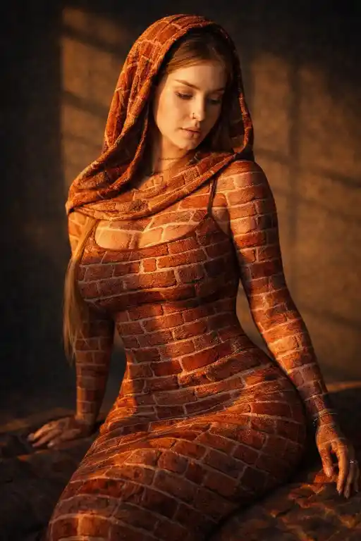 Powerful Brick Wall Portrait Prompt