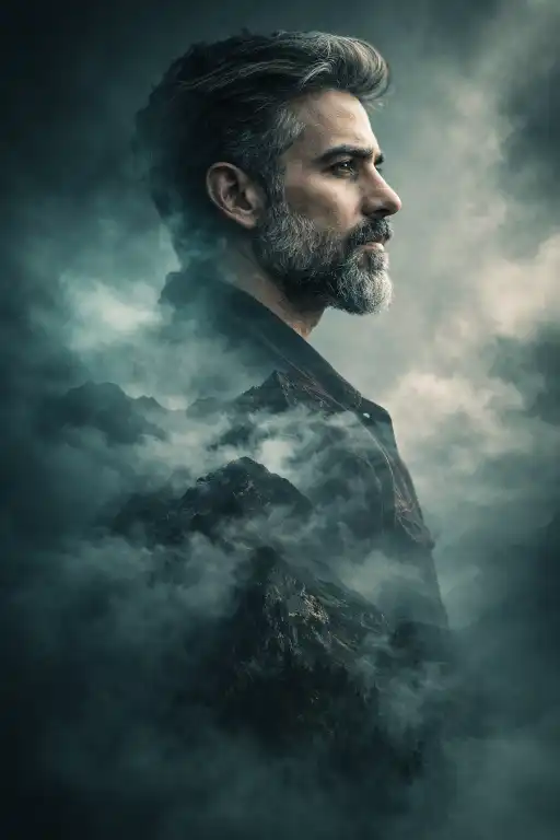 Pro-Level Double Exposure Portrait Prompt for AI Art Creators