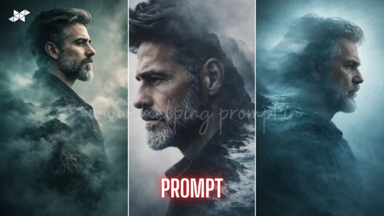 Pro-Level Double Exposure Portrait Prompt for AI Art Creators