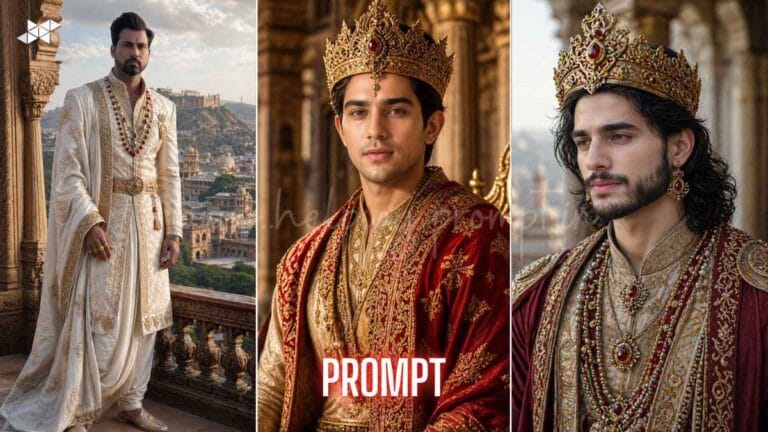 Ramayan Movie Epic Royal Portrait Prompt Create Powerful AI Art