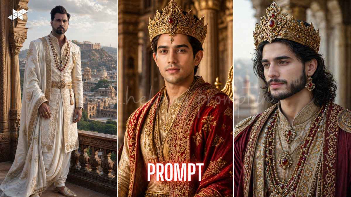 Ramayan Movie Epic Royal Portrait Prompt Create Powerful AI Art