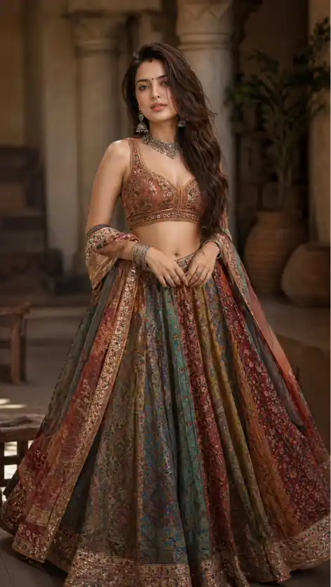 AI Full-Body Lehenga Portrait Prompt