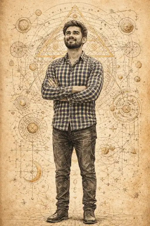 Technical Ink Sketch AI Portrait Prompt