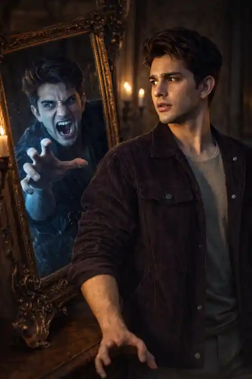 Mirror Horror Portrait AI Prompt