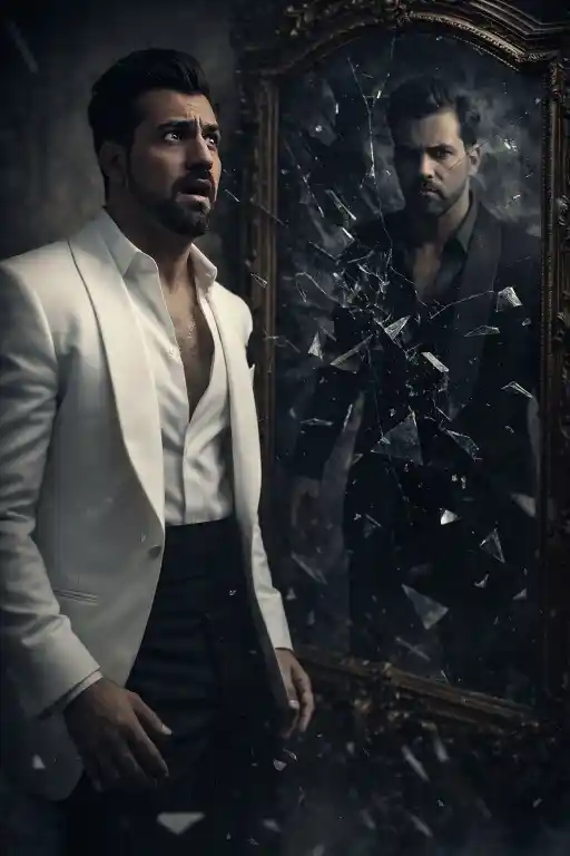 Mirror Horror Portrait AI Prompt
