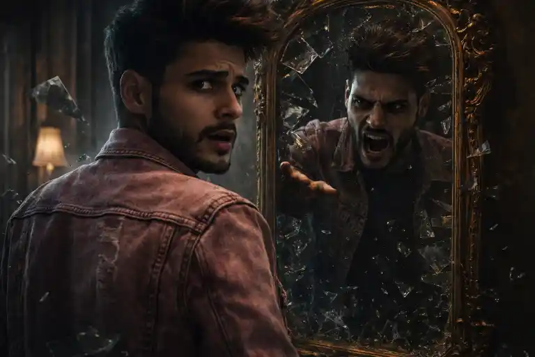 Mirror Horror Portrait AI Prompt