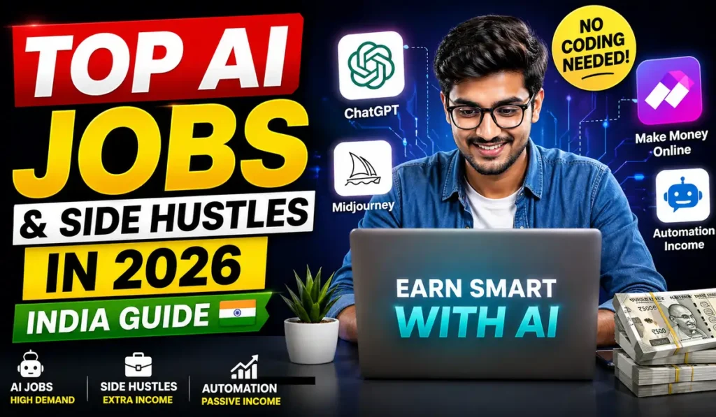 Top AI Jobs & Side Hustles in 2026 (India Guide): Earn Smart with AI ...