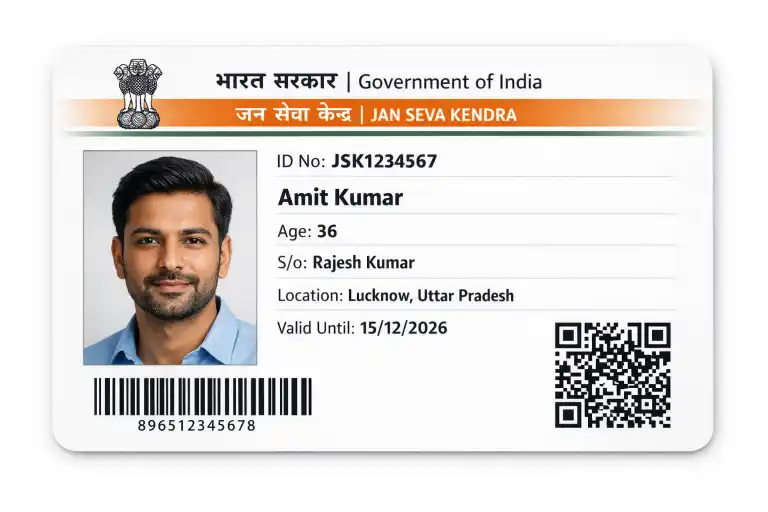 AI image prompts for Jan Seva Kendra