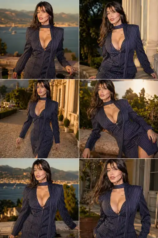 Viral 6 Panel Portrait Grid AI Prompt Want Perfect Face Lock