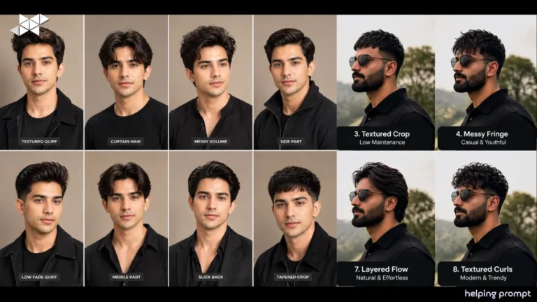 Viral Hairstyle Grid AI Prompt