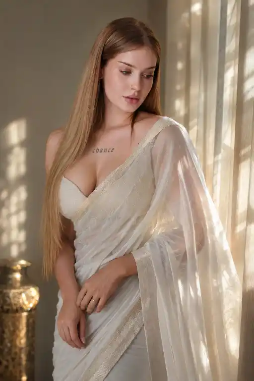 16 Dreamy White Saree AI Portrait Prompt - Create Viral Cinematic Photos